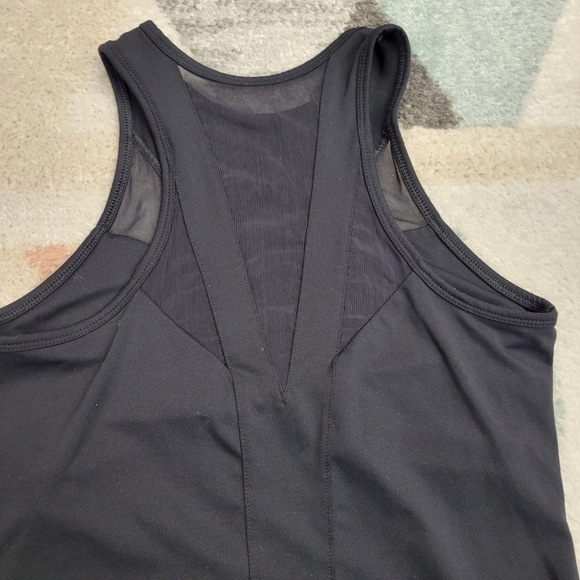 Fabletics Black Mesh Racerback Tank Top Size Small - Picture 4 of 7